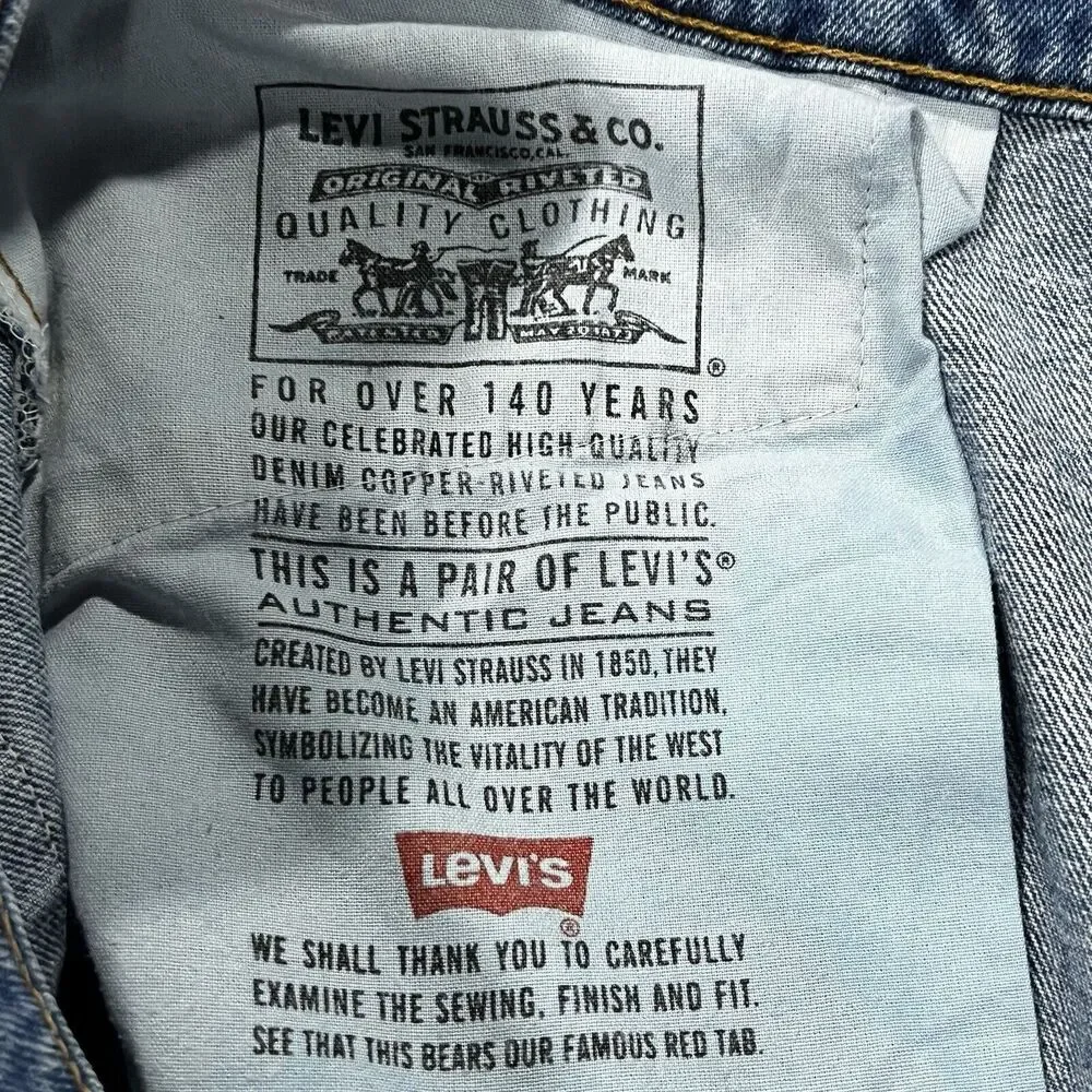 Vintage Levis 90’s Jeans Men Blue 550 Relaxed Fit Tapered Leg Denim Sz 40X30 USA